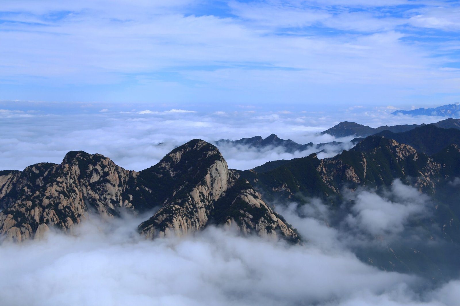 Mount Hua, located in Huayin City