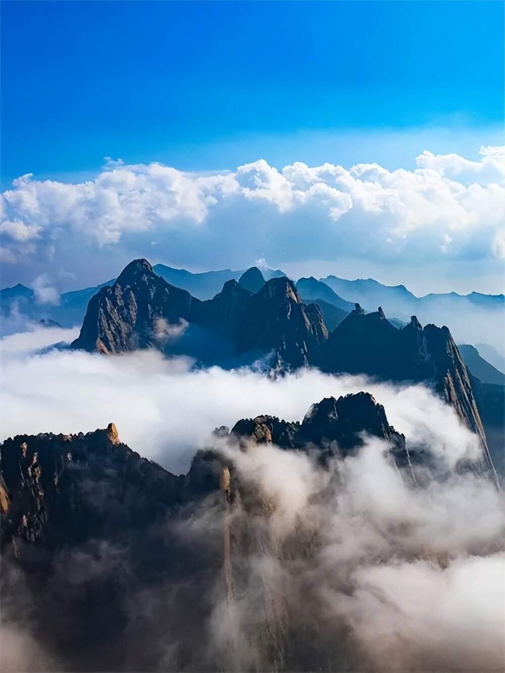 Mount Hua, located in Huayin City