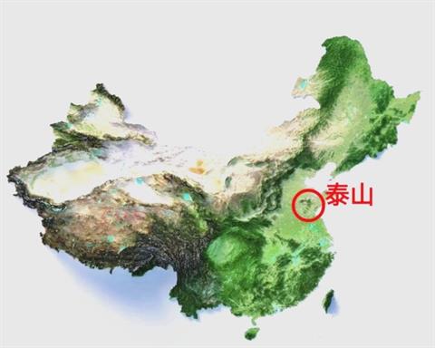 Mount Tai Of China Map
