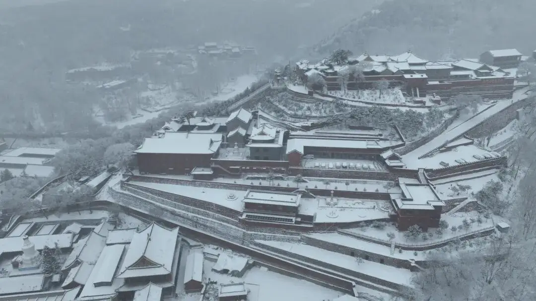 Mount Wutai Winter Scenery