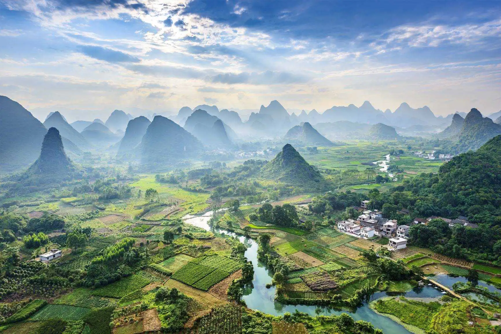 Mountain Peaks Or River Valley Southwest