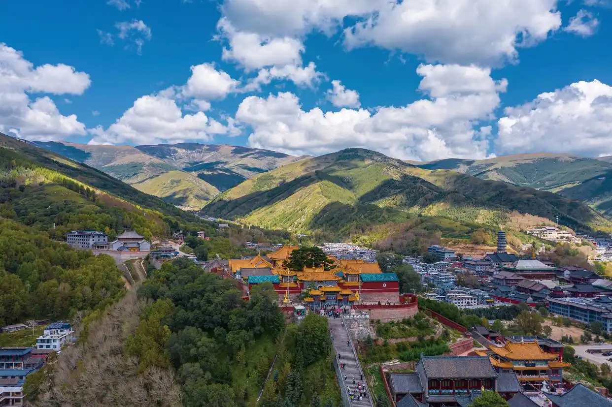 Panoramic View Of Mount Wutai