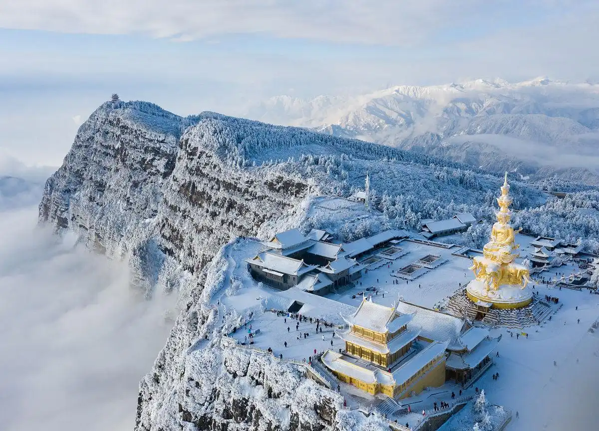 Winter Snowscape Of Mount Emei
