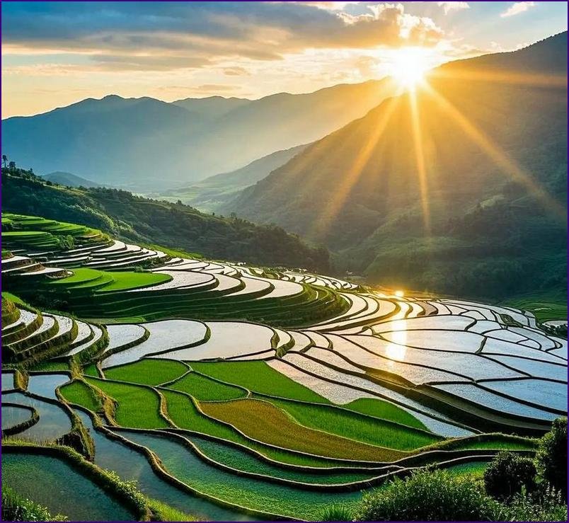 Yuanyang Rice Terraces Sunrise