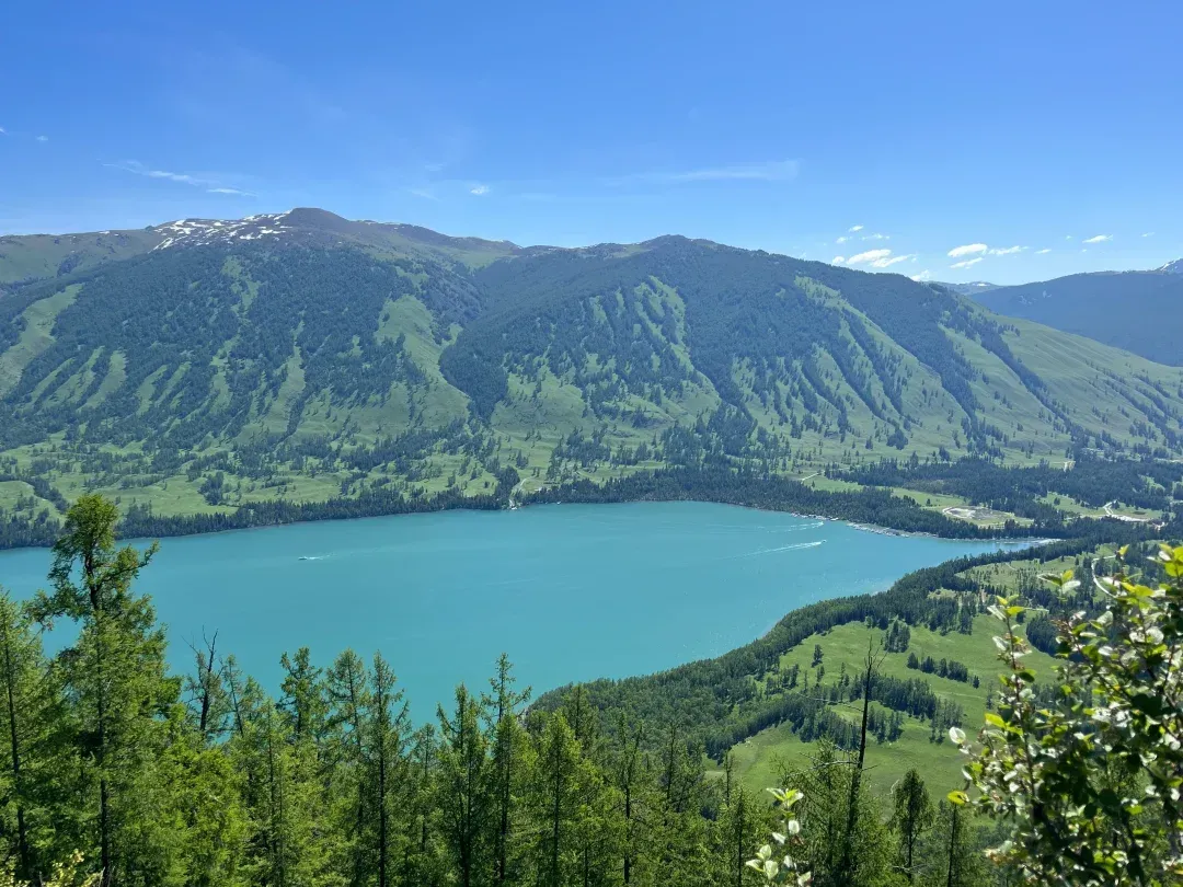 Panoramic View Of Kanas Lake
